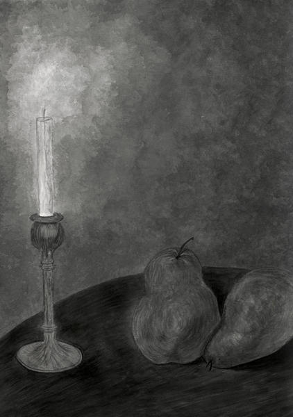 ink wash still life